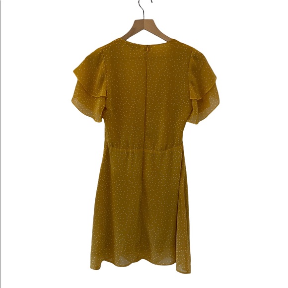 OHS yellow Polkadot mini dress - Picture 2 of 4